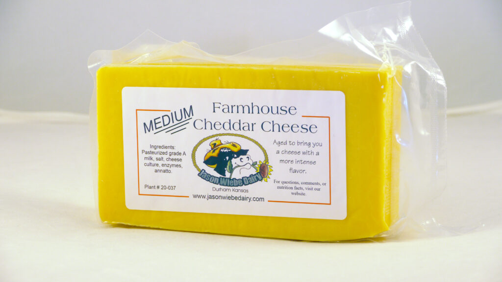 Farmhouse Cheddar Medium Jason Wiebe Dairy