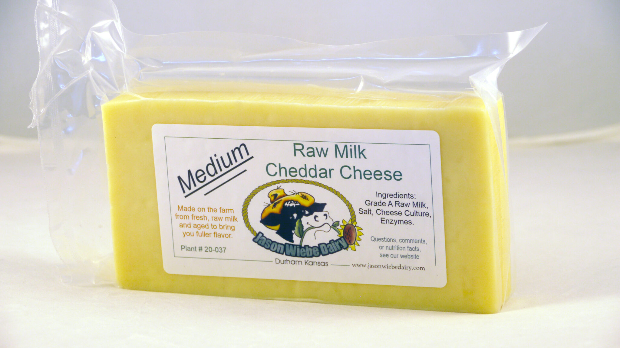 Raw Milk Cheddar Medium Jason Wiebe Dairy